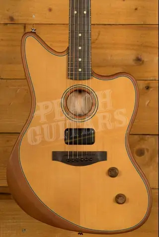 Fender Acoustasonic Standard Jazzmaster - Rosewood - Aged Natural