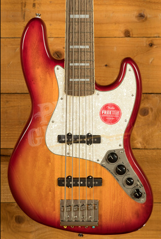 Squier Classic Vibe Active '70s Jazz Bass V - Laurel - Sienna Sunburst