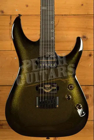 Schecter C-1 50th Anniversary - Ebony - Gold Burst