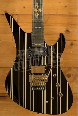Schecter Synyster Gates Custom S | Gloss Black w/Gold Pinstripes