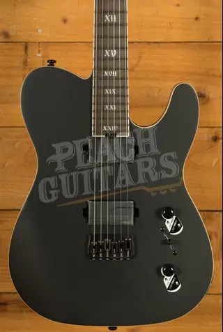 Schecter PT SLS Elite Evil Twin - Ebony - Satin Black