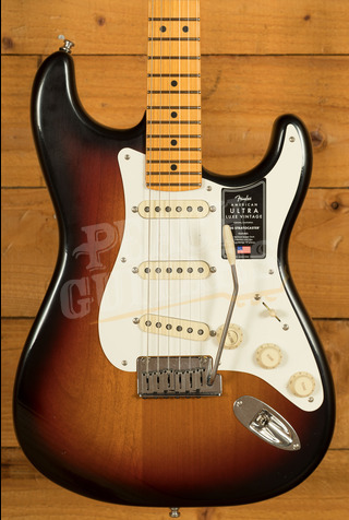 Fender American Ultra Luxe Vintage '50s Stratocaster - Maple - 3-Colour Sunburst