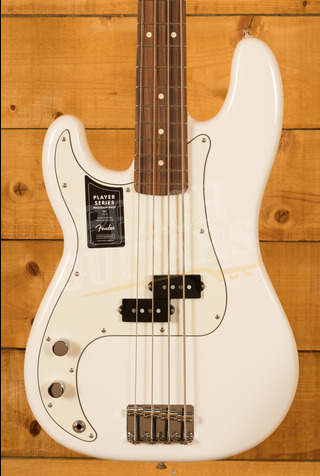 Fender Player Precision Bass | Left-Handed - Pau Ferro - Polar White