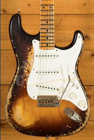 Fender Custom Shop Limited 70th Anniversary 54 Strat | Super Heavy Relic Wide-Fade 2-Colour Sunburst