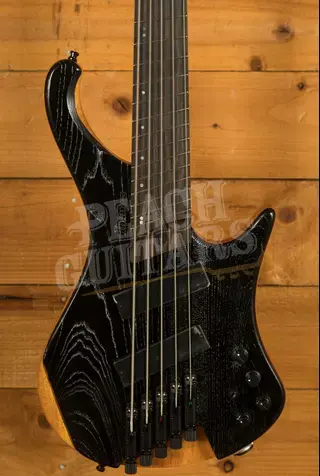 Ibanez EHB1135MS EHB Series Bass - Panga Panga - Silver Wave Black - Multi-Scale - 5-String