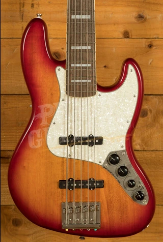 Squier Classic Vibe Active '70s Jazz Bass V - Laurel - Sienna Sunburst