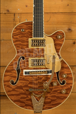 Gretsch Limited Edition Falcon Centre Block Jr. Quilted Maple Roundup Orange