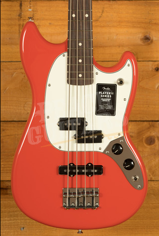 Fender Player II Mustang Bass PJ | Coral Red