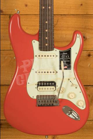 Fender American Ultra Luxe Vintage '60s Stratocaster HSS - Rosewood - Fiesta Red