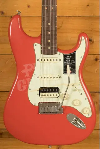 Fender American Ultra Luxe Vintage '60s Stratocaster HSS - Rosewood - Fiesta Red