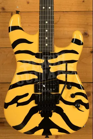Jackson Pro Origins 1985 Limited Edition San Dimas SD1 HH FR - Ebony - Yellow Bengal