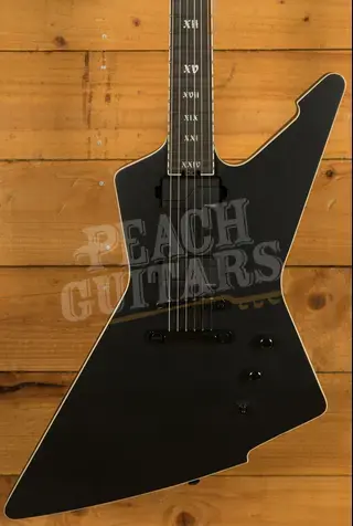 Schecter E-1 SLS Elite Evil Twin - Ebony - Satin Black