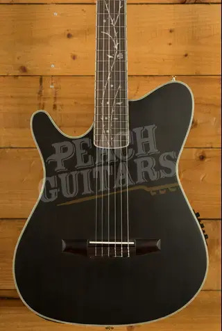 Ibanez TOD10NL Tim Henson/Polyphia Electro-Nylon - Walnut - Transparent Black Flat - Left-Handed