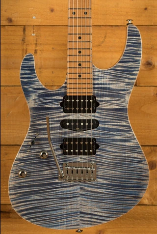 Suhr Modern Plus Trans Blue Denim/Slate Maple *Left-Handed*