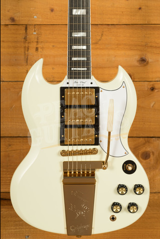 Epiphone 1963 Les Paul SG Custom w/Maestro Vibrola | Classic White