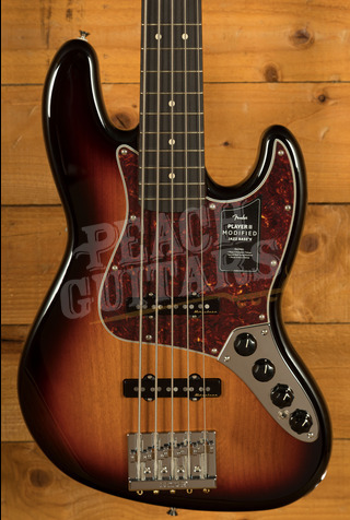 Fender Player II Modified Active Jazz Bass V Rosewood 3-Tone Sunburst