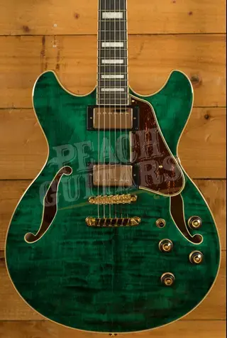 Ibanez AS Artcore Expressionist | AS93FM - Transparent Moss Green