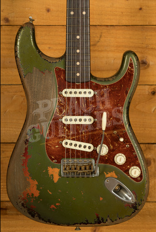 Fender Custom Shop Masterbuilt Dale Wilson 60 Strat | Heavy Relic Cadillac Green/3-Tone Sunburst