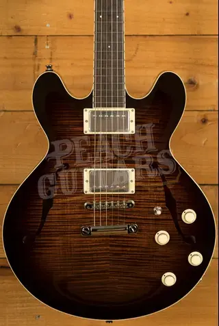 Collings I-35 Deluxe Semi-Hollow - Tiger Eye Sunburst (Premium Finish Upgrade)