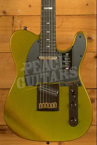 Fender 75th Anniversary American Ultra II Telecaster - Ebony - Liquid Gold