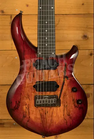 Sterling John Petrucci MAJ270XSM Majesty 7 DiMarzio - Spalted Blood Orange Burst