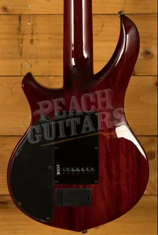 Sterling John Petrucci MAJ270XSM Majesty 7 DiMarzio - Spalted Blood Orange Burst