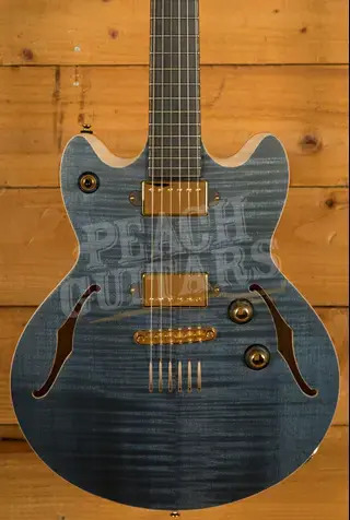 Lowden GL-J Maple Top - Midnight Blue Stain - Lollar Imperial Humbuckers