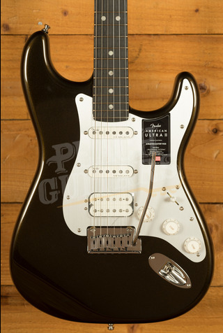 Fender American Ultra II Stratocaster HSS Ebony Texas Tea
