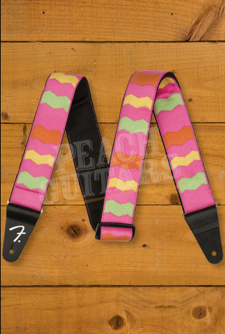 Fender Accessories | MonoNeon Woven Strap - Neon Pink - 2"