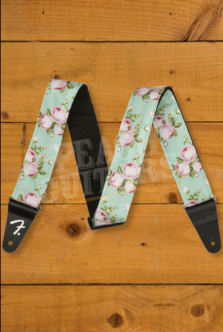 Fender Accessories | Floral Strap - Surf Green - 2"