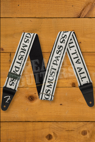 Fender Accessories | George Harrison All Things Must Pass Logo Strap - White/Black - 2"