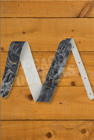 Fender Accessories | Tie Dye Leather Strap - Black - 2"