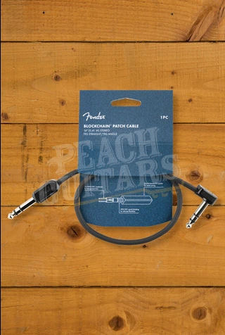 Fender 40cm Angled Blockchain Stereo Patch Cable