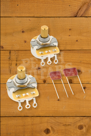 Fender Telecaster Solid Shaft Potentiometer & Capacitor Kit - 2-Pack