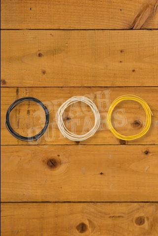 Fender Pure Vintage 22 AWG Cloth Wire - 10' Black/White/Yellow