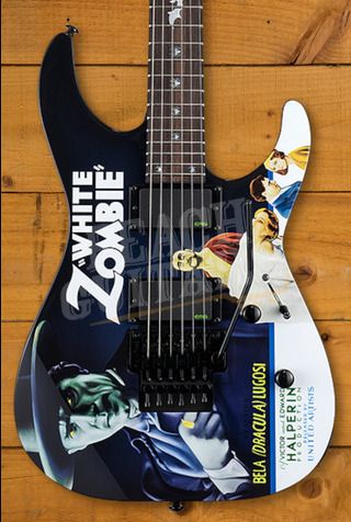 ESP LTD KH-WZ Kirk Hammett | Black w/ White Zombie Graphic
