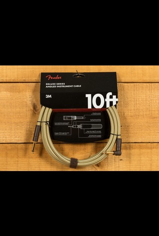 Fender Accessories | Deluxe Cable - Straight/Angle - 10' - Tweed