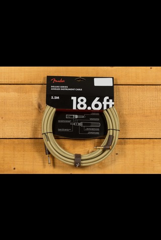 Fender Accessories | Deluxe Cable - Straight/Angle - 18.6' - Tweed