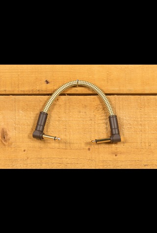 Fender Accessories | Deluxe Cable - Angle/Angle - 6" - Tweed