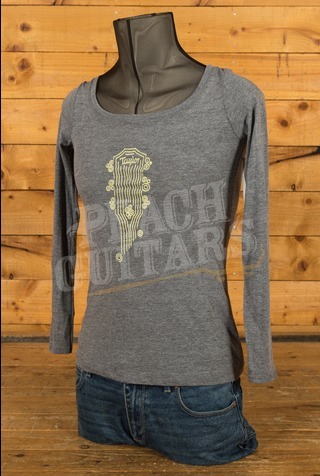 Taylor TaylorWare | Longsleeve T-Shirt - Peghead - Grey - Small