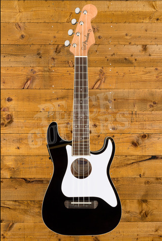 Fender Fullerton Stratocaster Concert Ukulele | Electro - Black