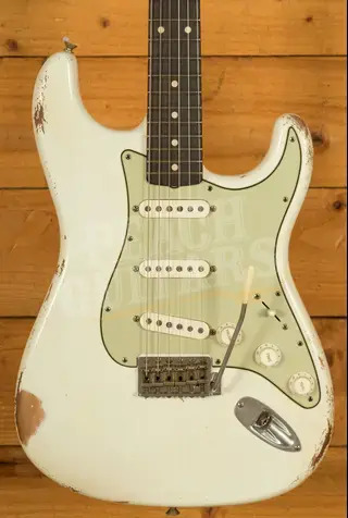 Fender Custom Shop Masterbuilt David Brown '61 Strat - Relic Olympic White