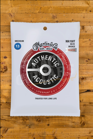 Martin Accessories | Authentic Acoustic - LifeSpan 2.0 - 80/20 Bronze Medium 13-56
