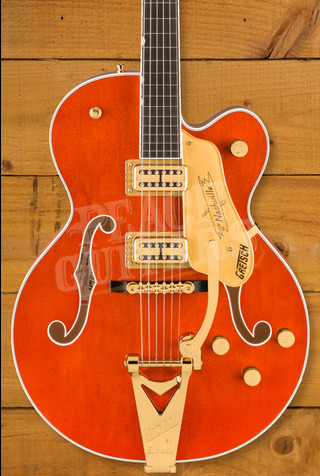 Gretsch Nashville Hollow Body with String-Thru Bigsby and Gold Hardware Orange Stain