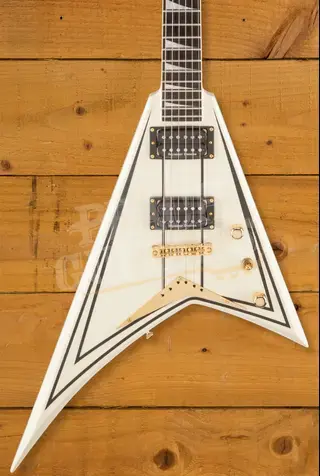 Jackson Pro Series Rhoads RRT-3 | Ebony - Ivory w/Black Pinstripes