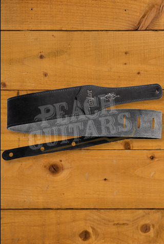 Taylor TaylorWare | Gemstone 2.5" Sanded Leather Guitar Strap - Black