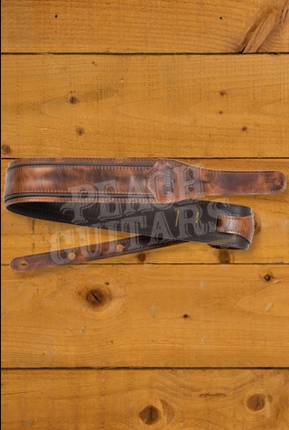 Taylor TaylorWare Fountain 2.5" Leather Guitar Strap - Weathered Brown