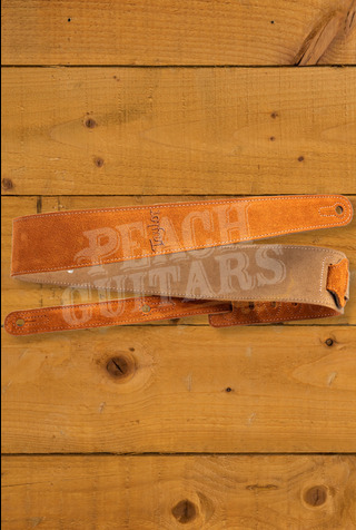 Taylor TaylorWare | 2.5" Embroidered Suede Guitar Strap - Honey Gold
