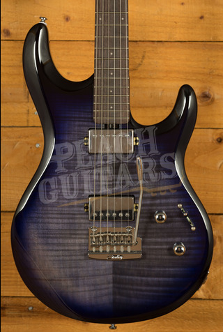 Sterling by Music Man Luke Flame Top Maple Blueberry Burst