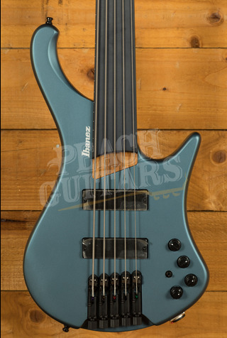 Ibanez EHB Workshop Basses | EHB1005F - 5-String Fretless - Arctic Ocean Matte